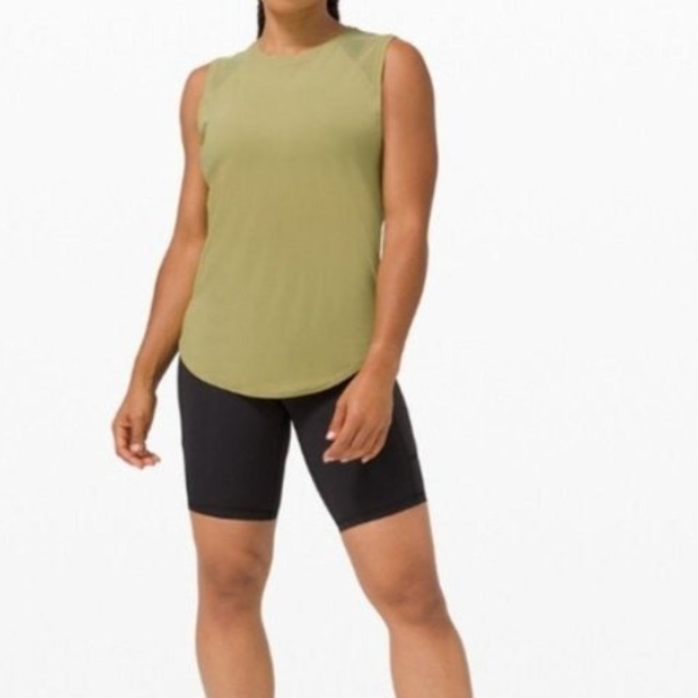 LuluLemon Tank Top Size 8 - Break Away Tank Hazel Green